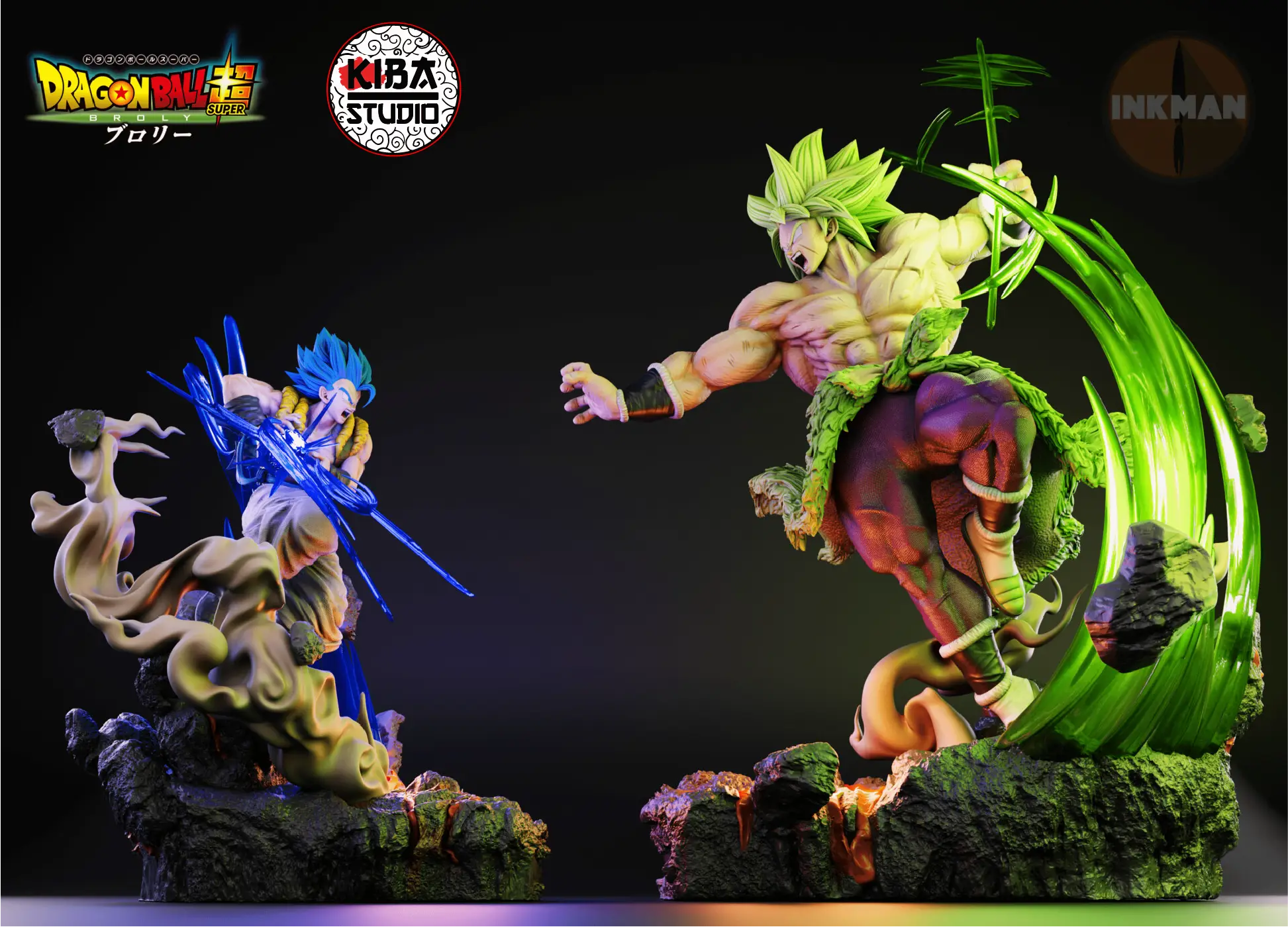 《龙珠超：布罗利》布罗利（全功率超赛形态）悟吉塔（超赛蓝形态）